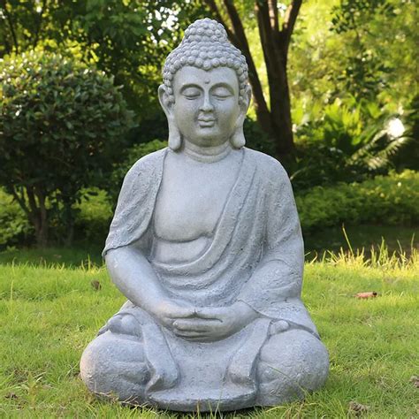 Customized Outdoor Meditating Large Resin Buddha Statuegarden Decor Fiberglass Sitting Large