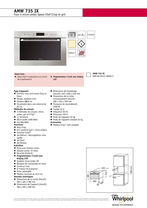 Mode Demploi Four Micro Onde Whirlpool Crisp