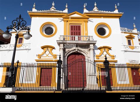 Entrance gate to the Plaza de toros de la Real Maestranza (Maestranza ...
