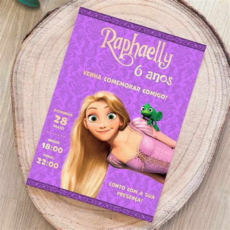 Convite Digital Rapunzel Enrolados Elo7 Produtos Especiais