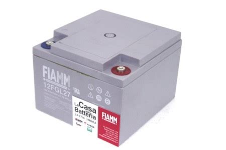 BATTERIA FIAMM 12FGL27 Tecnologia AGM 12V 27 Ah La Casa Della Batteria