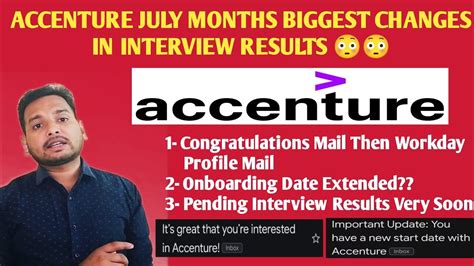 Accenture Interview Results Update Accenture Onboarding Joining