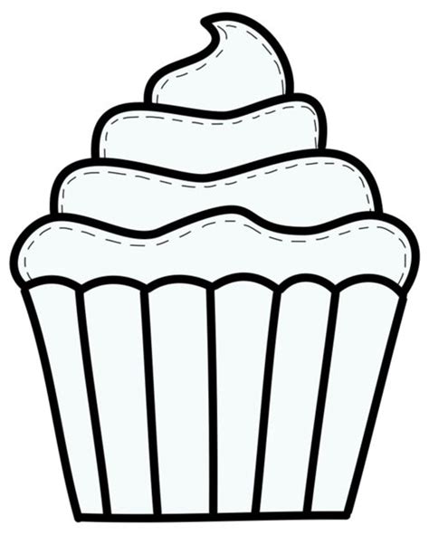 Crealo Tu Dibujos De Cupcakes Blanco Y Negro Imagenes Blanco