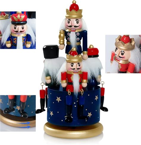 Amazon.com: Wagevedex Nutcracker Christmas Decorations of Music Box ...