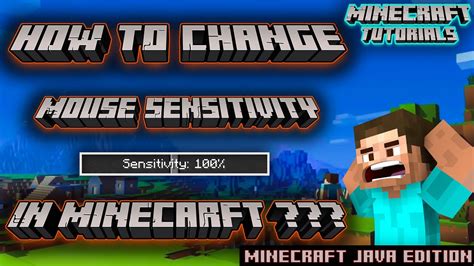 How To Change Your Mouse Sensitivity In Minecraft Youtube