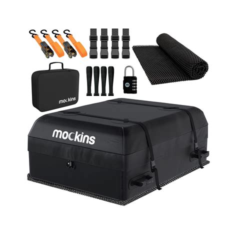 Buy Mockins 16 Cu Ft Rooftop Cargo Carrier Bag Car Topper 45 X34 X18