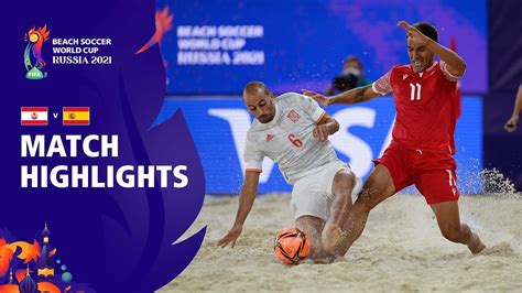 Tahiti V Spain Fifa Beach Soccer World Cup 2021 Match Highlights Youtube