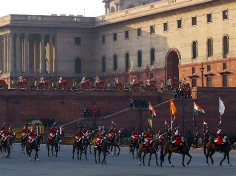 Beating Retreat - Performed by the bands of the three wings of the military