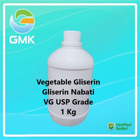 Jual GLISERIN NABATI VEGETABLE GLYCERIN VG USP GRADE 1 Kg Kemasan