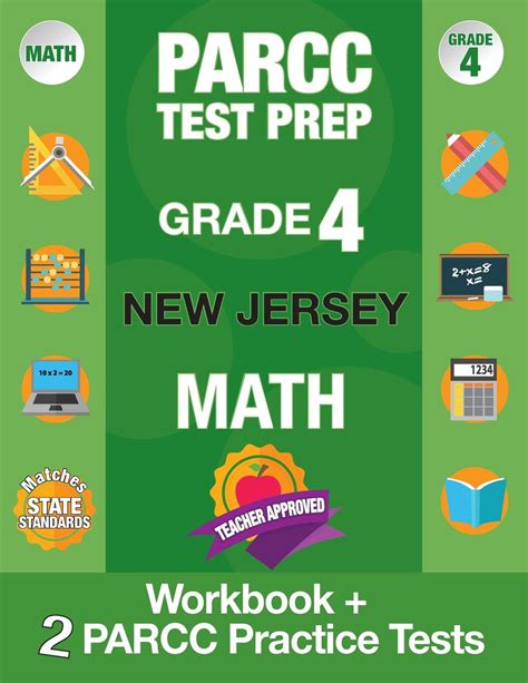 Parcc Test Prep Grade New Jersey Math Workbook And Parcc Practice