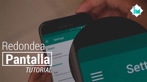 Cómo redondear las esquinas de la pantalla en Android sin root YouTube