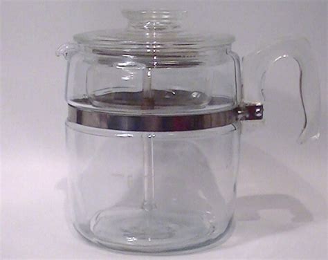 Vintage Pyrex Flameware 9 Cup Coffee Pot Complete Set Etsy