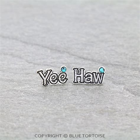 Yee Haw Stud Earrings Bluetortoisewholesale