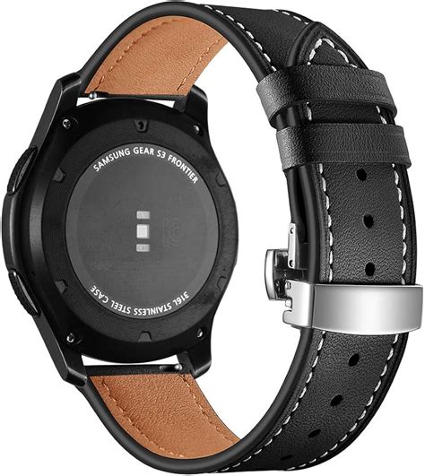 Myada Kompatibel Mit Armband Gear S Frontier Leder Armband F R Samsung