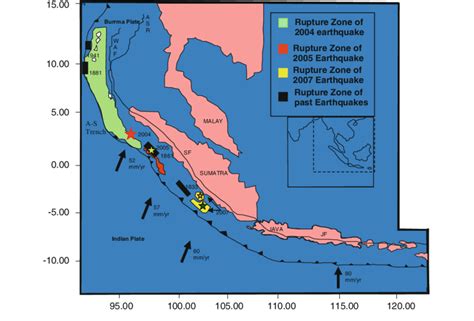 Tectonic Setting Of The Andaman Sumatra Island Arc WAF West Andaman