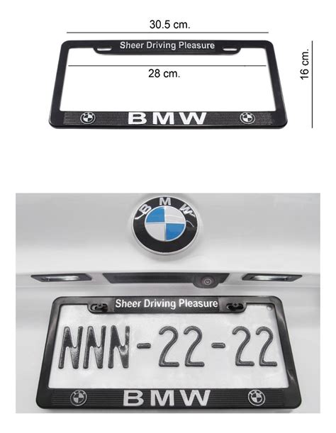 Par Porta Placas Bmw Alta Calidad Tipo Original Ver Fotos Meses Sin