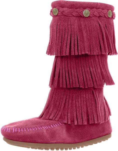 Minnetonka 3 Layer Fringe Boot Boots