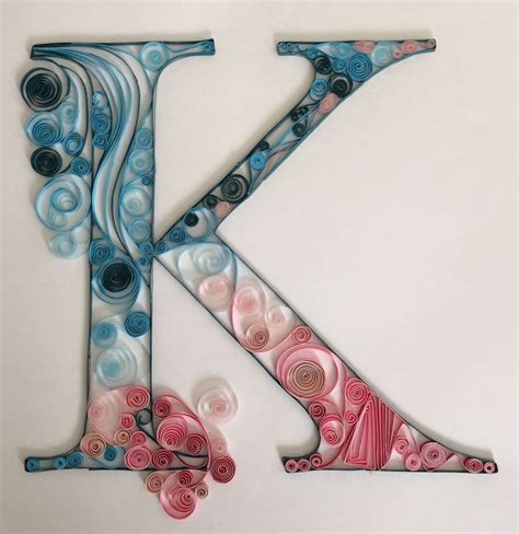 Custom X Quilled Monogram Framed Letter By Picawberpress On Etsy