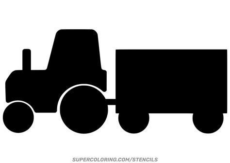 Plantilla De Tractor Y Carro De Heno Manualidades De Papel Para Niños