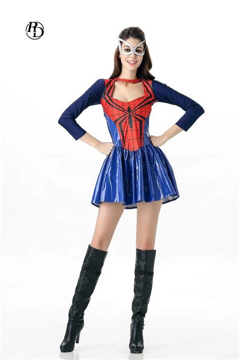 Spiderman Costume for Women Adult Halloween Carnival Cosplay Costume ...