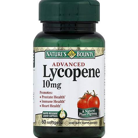 Nature S Bounty Lycopene 10 Mg Advanced Softgels 60 Ea Health