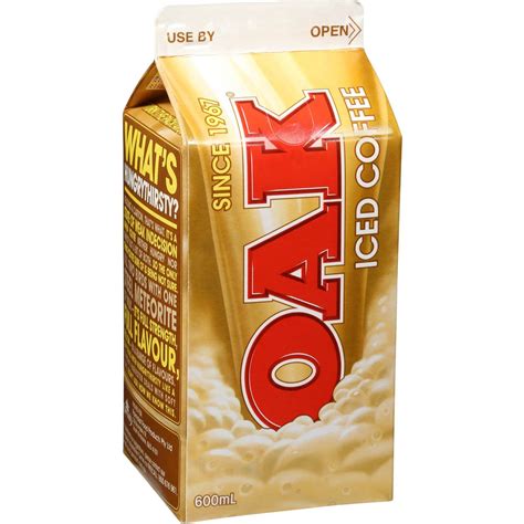 Oak Iced Coffee 600ml Woolworths