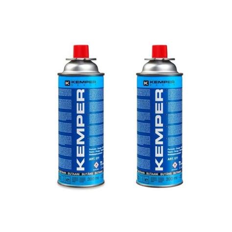 Pack KEMPER 2x Cartouches De Gaz Butane 227gr Camping Bleu Cdiscount