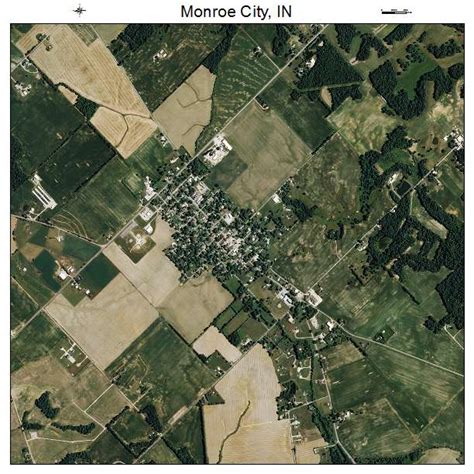 aerial photography map  monroe city  indiana