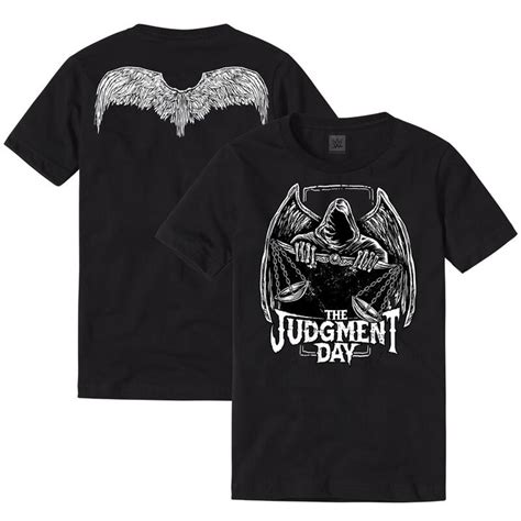 Mens Black Judgment Day Wings T Shirt In 2022 Shirts T Shirt Mens Tops