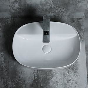 Starbath Plus Lavabo In Ceramica Forma Rotonda Bianco Lucido