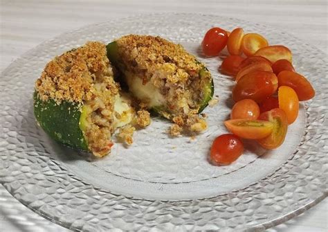 Zapallitos Rellenos De Carne Y Arroz Con Centro De Muzzarella Receta