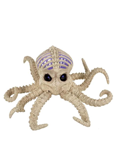 12-Inch Light Up Skeleton Octopus | Halloween Decoration