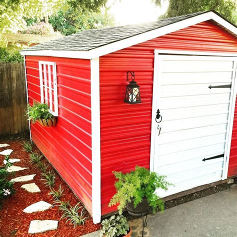 Red Barn Shed Makeover: Transforming an Old Metal Shed with Style