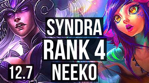 Syndra Vs Neeko Mid Rank 2 Syndra Rank 4 Dominating Br