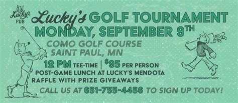 Luckys 13 Pub Golf Tournament Como Golf Course Saint Paul 9