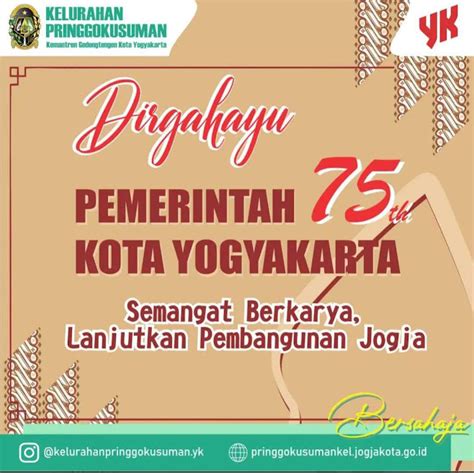 Kelurahan Pringgokusuman Dirgahayu Pemerintah Kota Yogyakarta