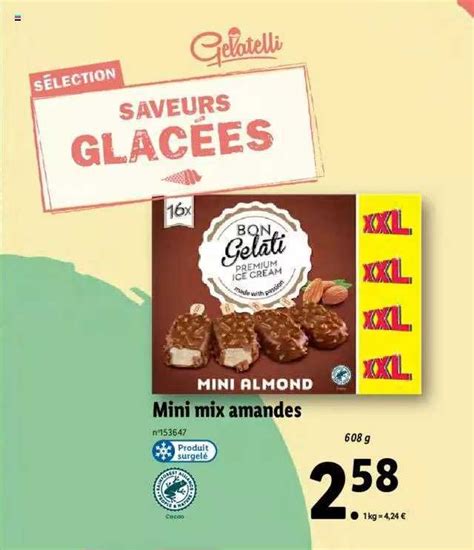 Promo Mini Mix Amandes Gelatelli Chez Lidl Icatalogue Fr