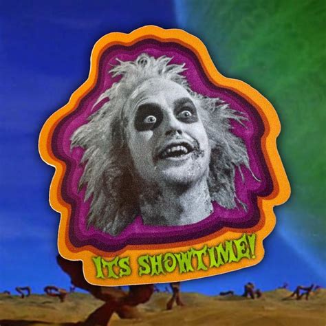 Beetlejuice Its Showtime Decal Etsy