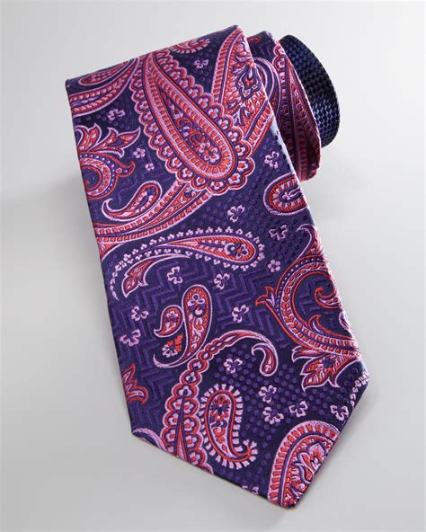 Lyst Robert Graham Paisley Tie In Purple For Men