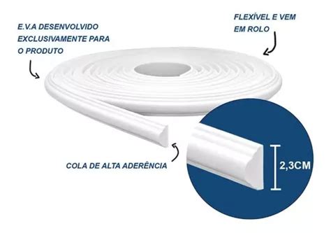 Rodameio Boiserie Moldura Eva Autocolante Rm Cm Metro