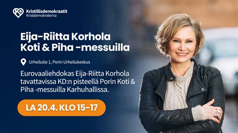 Eija Riitta Korhola Porissa KD Osastot