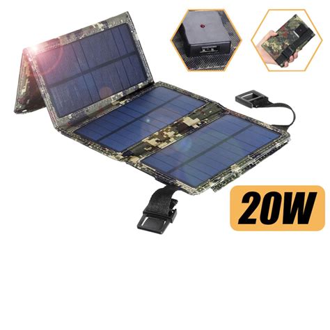 Портативная Солнечная Панель 20W, Солнечная Станция, Солнечное Зарядное ...