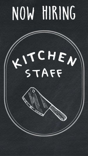 Hiring Kitchen Staff Flyer Template By Musthavemenus