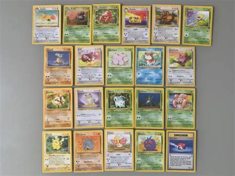 Lot De Cartes Pok Mon Wizard Jungle Communes Et Peu Communes Eur