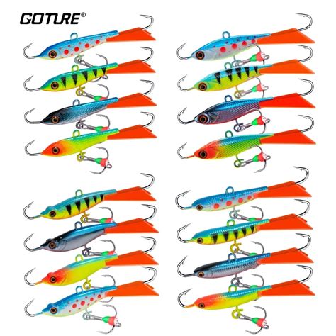 Goture Pcs Lot Winter Ice Fishing Lure G G G Jigging Hard