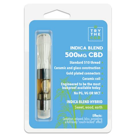 Indica 500mg Cbd Vaporizer Pen Cartridge Leafly