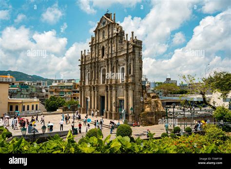 Macau, China - Ruins of St. Paul's Stock Photo - Alamy