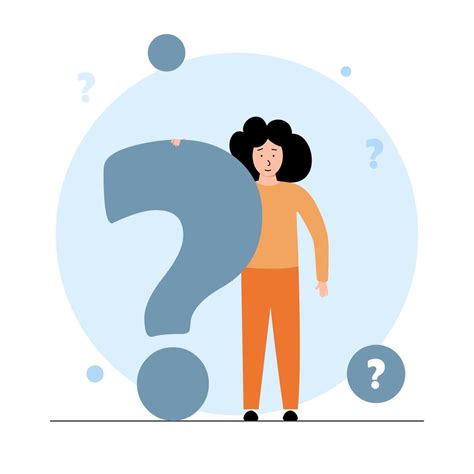 What Do You Think Educational Illustration The Girl Has A Question