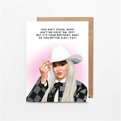 Queen Beyonce Inspired Greeting Birthday Celebration Cards Pop Culture