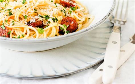 Spaghetti Carbonara Met Chorizo Libelle Lekker